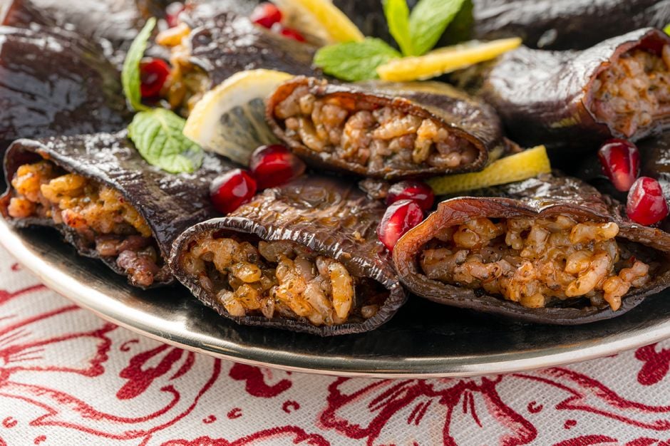 Sour: Dried Eggplant Stuffed with Olive Oil