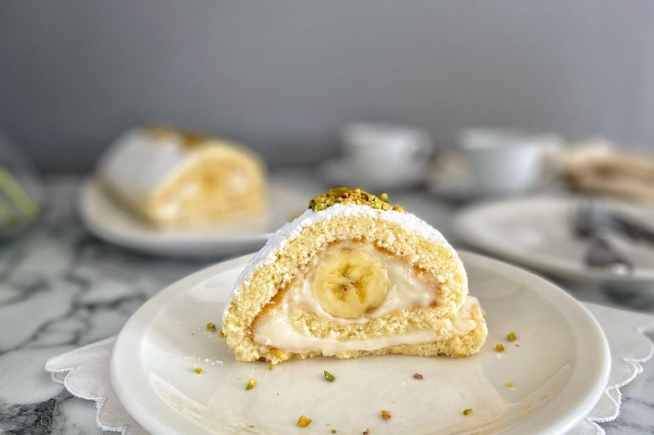 Wrapped Without Breaking: Banana Roll Cake