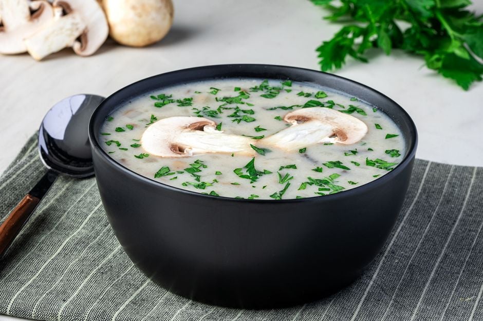 Also Available Without Cream: Milk Mushroom Soup